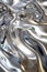 Highly reflective, swirling silver liquid metal texture.