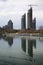 Highrise Buildings on a Lake Shore