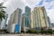 Highrise condominiums and office buildings Brickell no logos