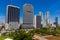 Highrise condominiums and office buildings at Downtown Miami FL Dade County