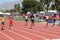Highschool track athletes prepare to race