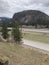 Highway 90 looking east at Cinderella Mountain