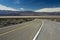 Highway across Panamint Valley in Death Valley