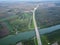 Highway, bridge, Bosut river, Serbia, Batrovci