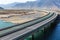 Highway and bridge in the Tibetan Plateau