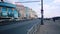 Highway, cars, shopping centers in Moscow