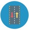 Highway Color Illustration Vector Icon