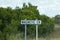 Highway Creek Sign Amongst Bushland