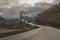 Highway crossing forest, tierra del fuego, argentina