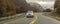 Highway crossing forest, tierra del fuego, argentina