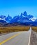 Highway through the desert Patagonia