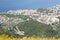 The highway in Genoa Nervi. View from Mount Fasce. Genova. Liguria. Italy