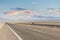 Highway landscape at dusk