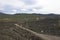 Highway Through Lava Flow In Oregon