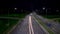 Highway at night, hyper-lapse