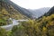 Highway in the Pyrenees in Andorra