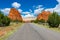 Highway between Red Rocks in Kodachrome Basin State park