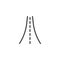 Highway road line icon