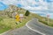 The highway road to the summit of Te Mata Peak in Hawke\\\'s bay region of North Island, New Zealand.