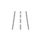 Highway road, transport traffic thin line icon. Linear vector symbol