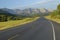 Highway in Rocky Mountains
