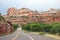 Highway running through Grand Staircase in Escalante National Monument Utah USA