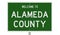 Highway sign for Alameda County
