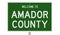 Highway sign for Amador County