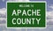 Highway sign for Apache County