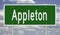 Highway sign for Appleton Wisconsin