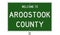 Highway sign for Aroostook County