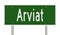 Highway sign for Arviat Nunavut Canada