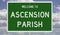 Highway sign for Ascension Parish