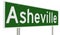 Highway sign for Asheville