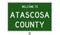 Highway sign for Atascosa County