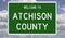 Highway sign for Atchison County