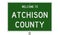 Highway sign for Atchison County