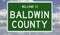 Highway sign for Baldwin County