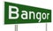 Highway sign for Bangor Maine