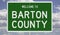 Highway sign for Barton County