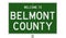 Highway sign for Belmont County