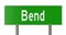 Highway sign for Bend Oregon