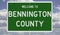 Highway sign for Bennington County