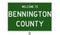 Highway sign for Bennington County