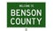 Highway sign for Benson County