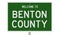 Highway sign for Benton County