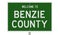 Highway sign for Benzie County