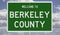 Highway sign for Berkeley County