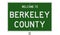 Highway sign for Berkeley County