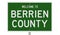 Highway sign for Berrien County